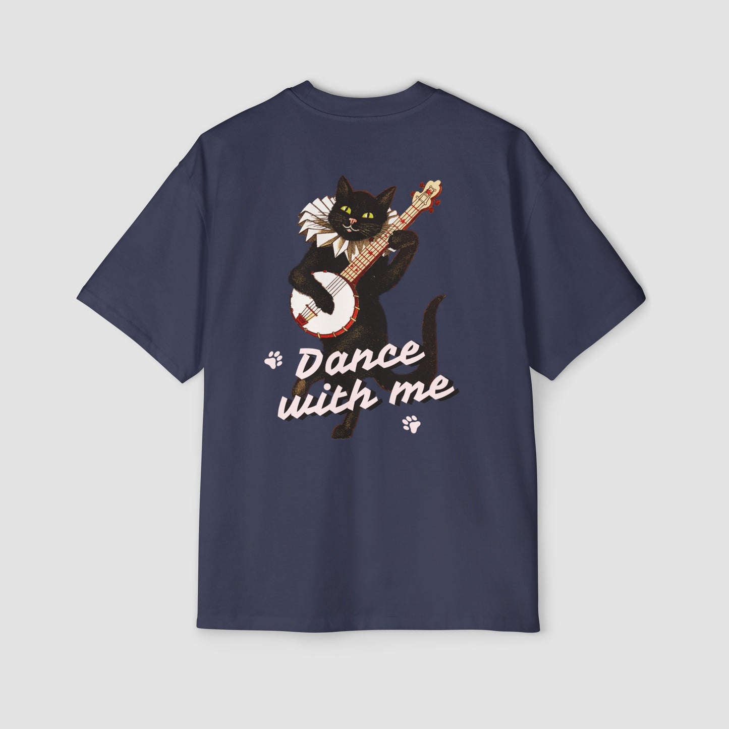 Cat Dancing Make a Bold Statement Oversized Tee
