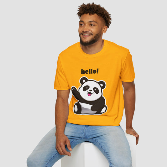 Hello Panda! T-Shirt Embrace Playful Vibes