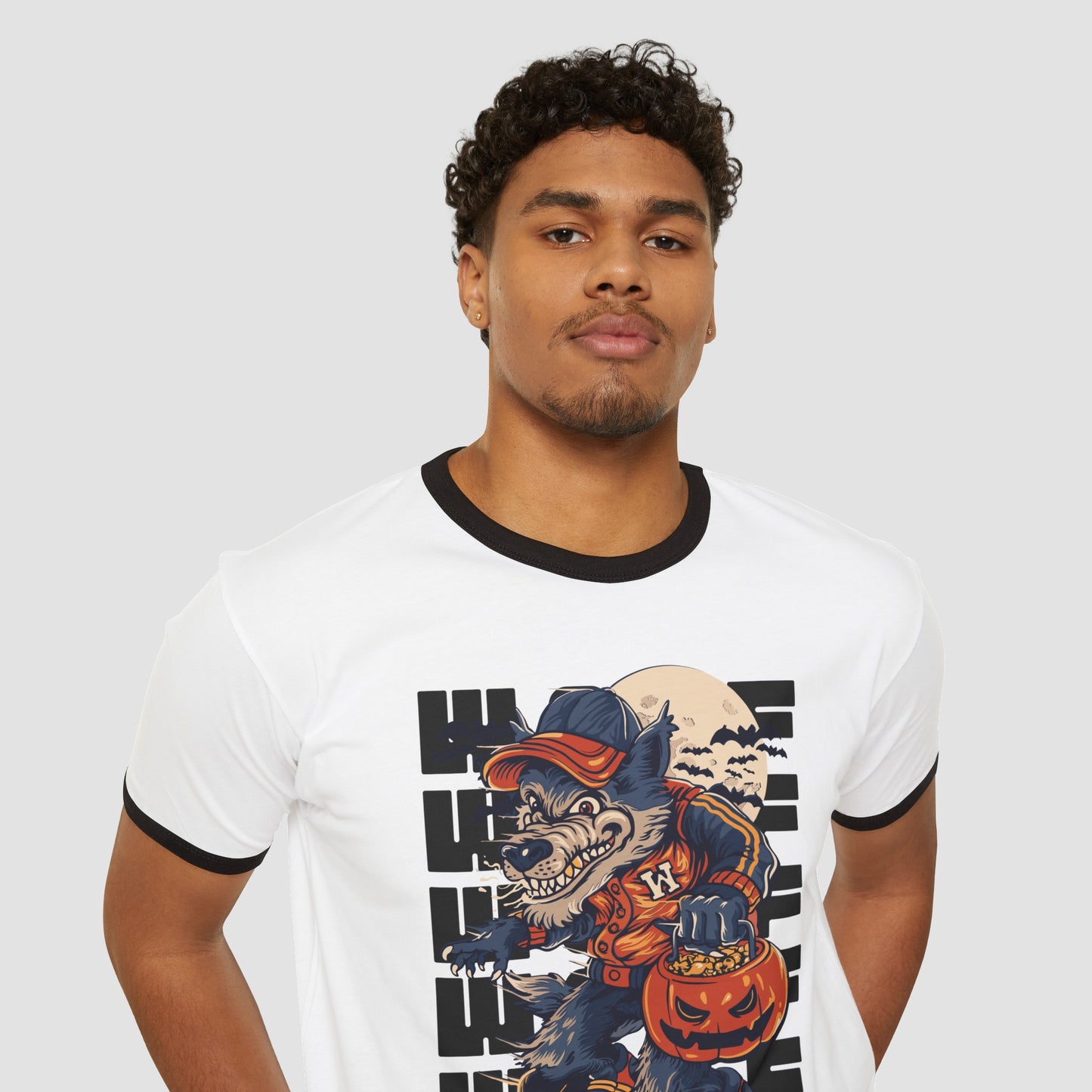 WOLF Unisex Cotton Ringer T-Shirt