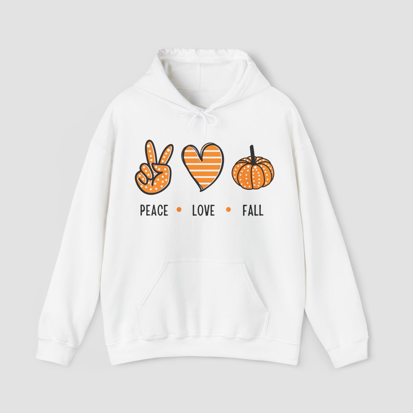 Peace, Love & Fall Unisex Hooded Sweatshirt